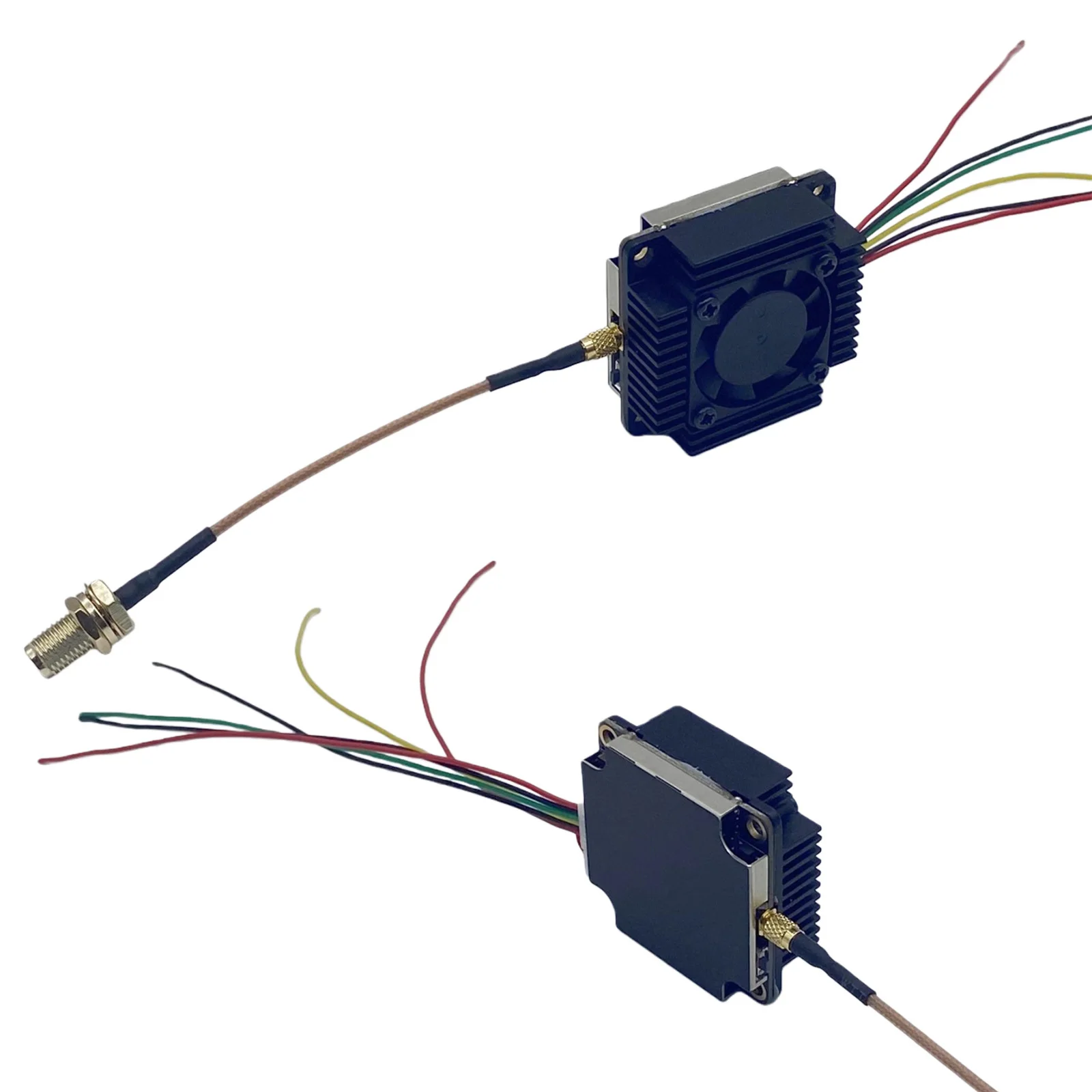 5.8G 5W 비디오 VTX 5000mW 무선 비디오 송신기 14.6-28V 드론 레이싱 액세서리용 표준 설치 인터페이스