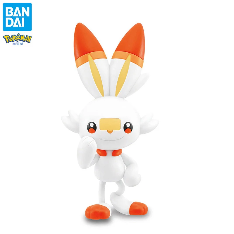

Bandai Original Pokemon Model Kit Quick 05 Scorbunny Assembled Model Action Figure Toys Collectible Model Gifts ForKids In-Stock