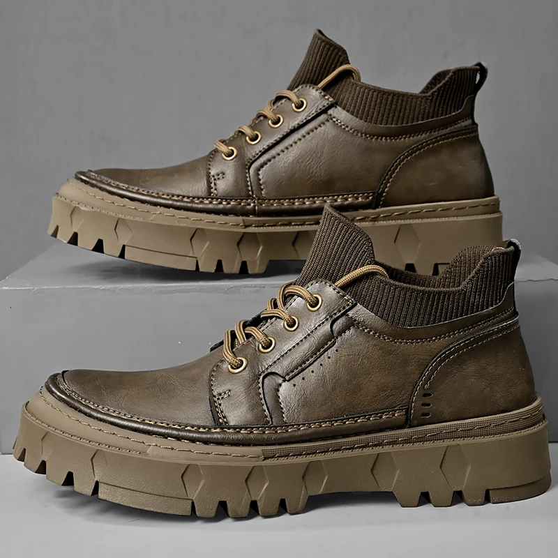 

Men's Lightweight Comfortable Work Shoes Non-Slip Casual Sneakers for Outdoor Trailing Trekking Walking