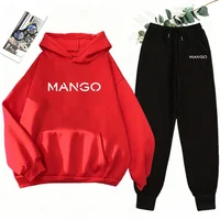 2025 New Trend Women's Sweatshirt&sweatpants 2pcs Set Urban Casual Fashion Hooded Tracksuit Autumn Winter Hoodie Jogging Outfits - Image 5