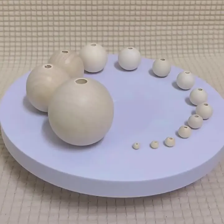 1010 Perline Di Legno Naturali Non Finite, 7 Misure Assortite Da 6 A 20 Mm, Perfette Per Creare Gioielli Fai Da Te, Collane, Bracciali E Decorazioni