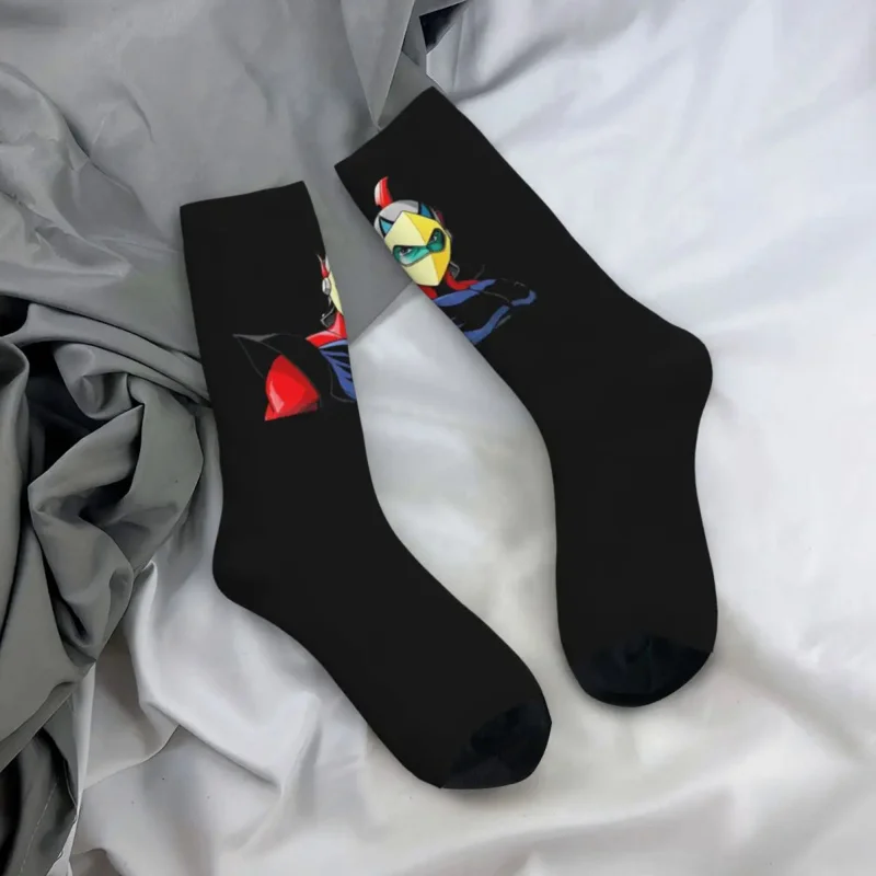 

Fashion Actarus GOLDRAKE UFO Robot Grendizer Football Socks Vintage Anime Polyester Crew Socks for Unisex Breathable
