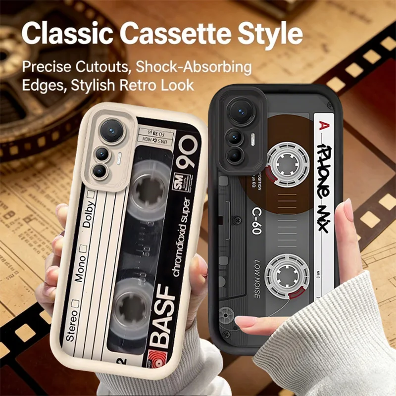 Vintage-Inspired Classic Cassette Phone Case