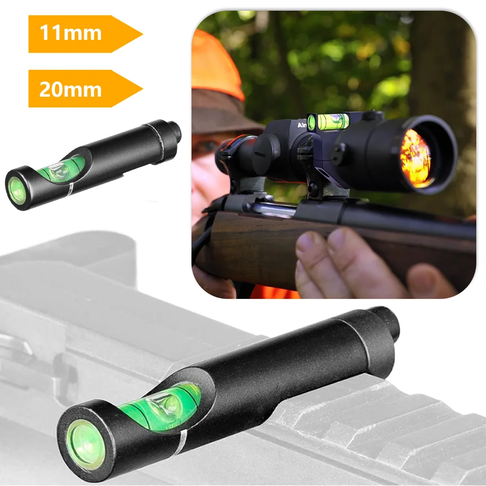 1Pc Tactical Horizontal Sight Mounted for 11/20MM Rail Guide Clamp Level Scope Tool Outdoors Riflescopes Hunting Accessories