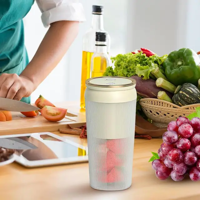 Mini Turmixgép Személyes Méretű 300 Ml -Es Usb Újratölthető Elektromos 1300 Mah Nagyteljesítményű Motoros Lé Turmixgéphez - Image 3