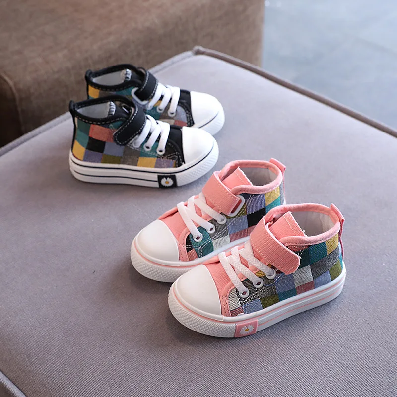 Breathable Kids Canvas Sneakers Spring Fashion