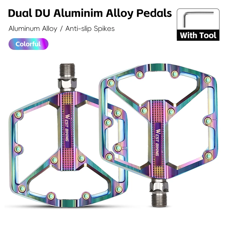 Ultralight Non-Slip Bicycle Pedals with DU Sealed Bearings