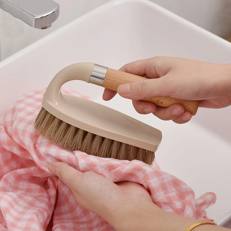 HeMu Scrubbing Brush Hard Bristled Laundry Clothes Shoes Scrubbing Brush Portable Plastic Hand Cleaning Kitchen Bathroom