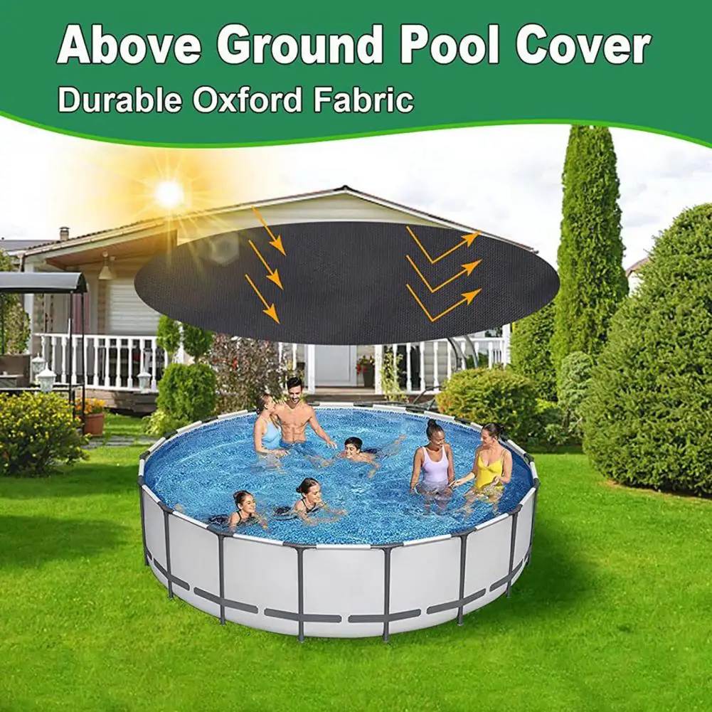 Faltbare Poolabdeckung Für Hunde – Schwarze Schwimmbadplane Mit Bodenmatte, 122 Zoll, Wasserdicht & UV-beständig