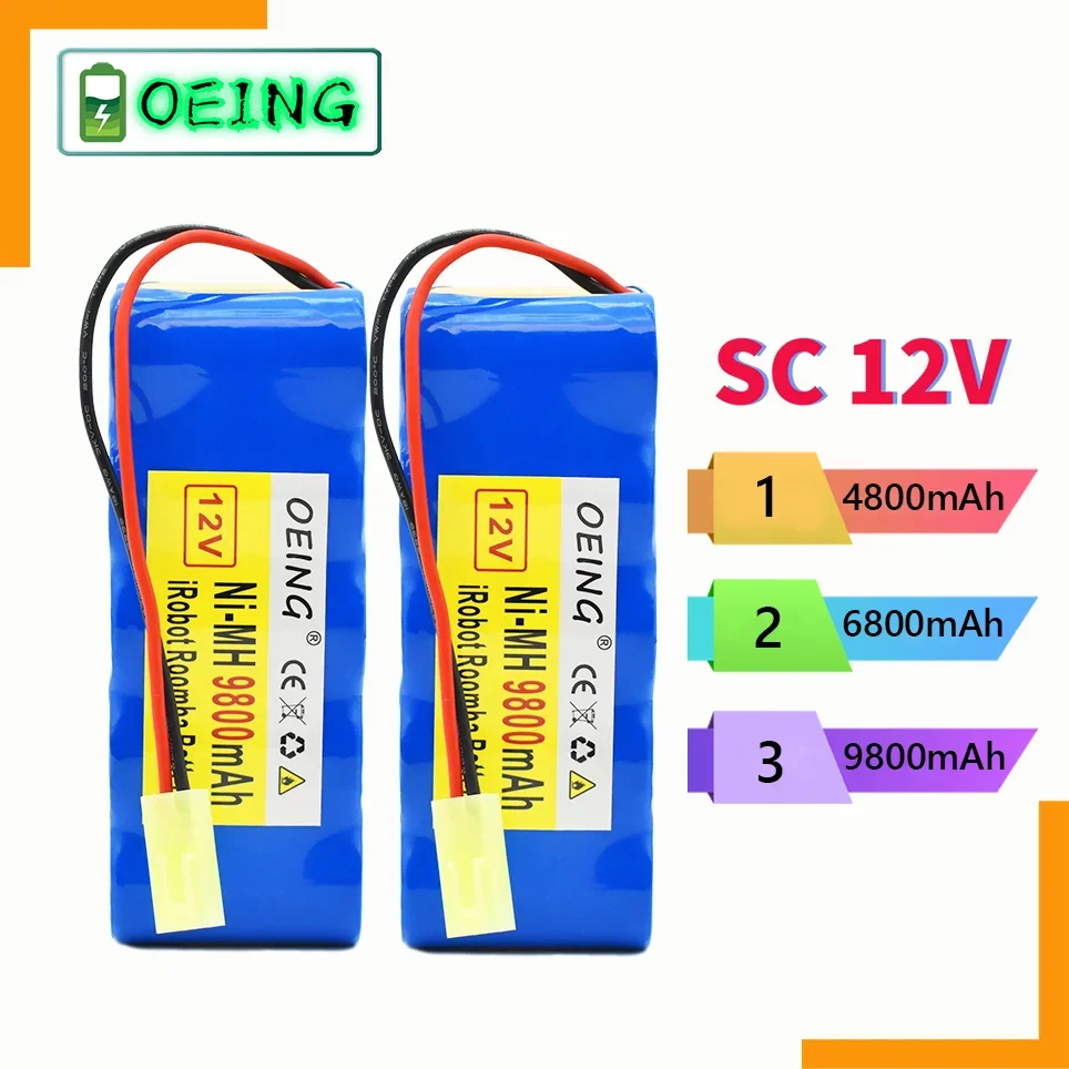 

100% Brand New 12V SC 9.8/6.8/4.8Ah for 12V battery pack RH5488 RH846301 RH846901 RS-Rh5205 vacuum cleaner cleaning robot