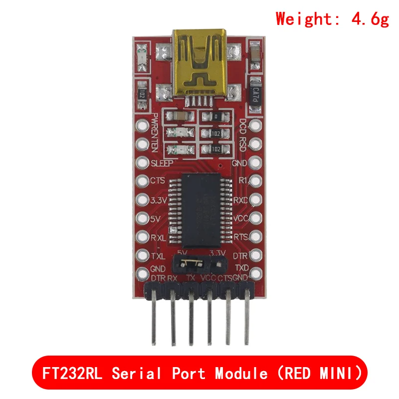 2 Stuks FT232RL FTDI USB Naar TTL Seriële Adapter Module 3.3V 5V Voor Arduino En Pro Mini