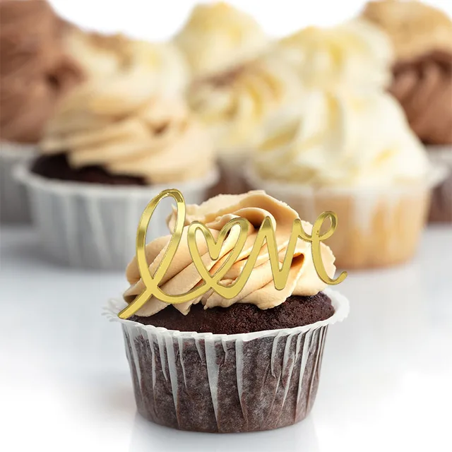 24 Topper Per Cupcake Glitterati A Forma Di Diamante – Decorazioni Per Torte E Dessert, Perfetti Per Matrimoni E Addii Al Nubilato
