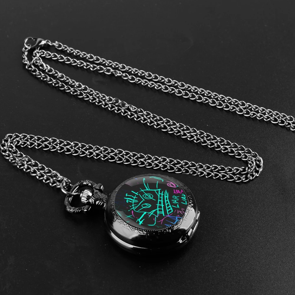 Arcane Jinx Unique Creative Quartz Pocket Watche Necklace Accessory Chain Clock Kids Souvenir Best Gifts For Children Men quartz watch pocket watch