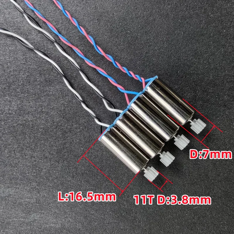 5PCS 7mm*16mm CW+CCW Mini Coreless Motor Shaft OD 1mm DC 3V 3.7V