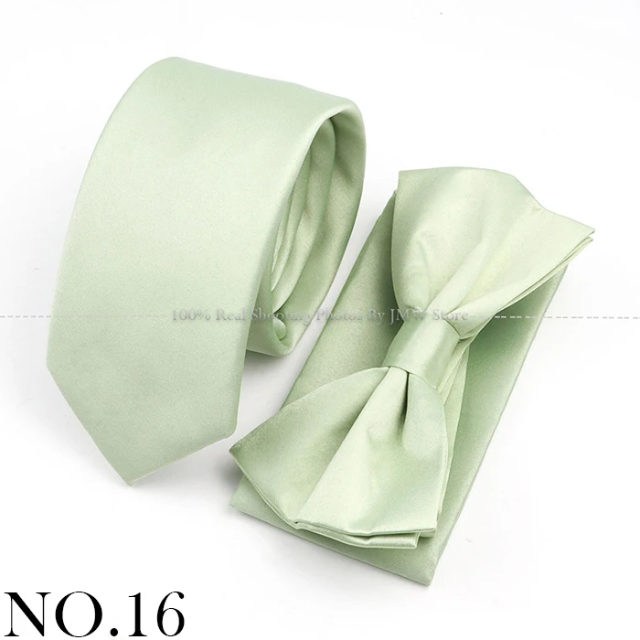Hot Sale Bowtie Cufflink Brooch Tie Set Polyester Purple Blue Sage Green Necktie For Groom Suit Wedding Cravat Shirt Accessory