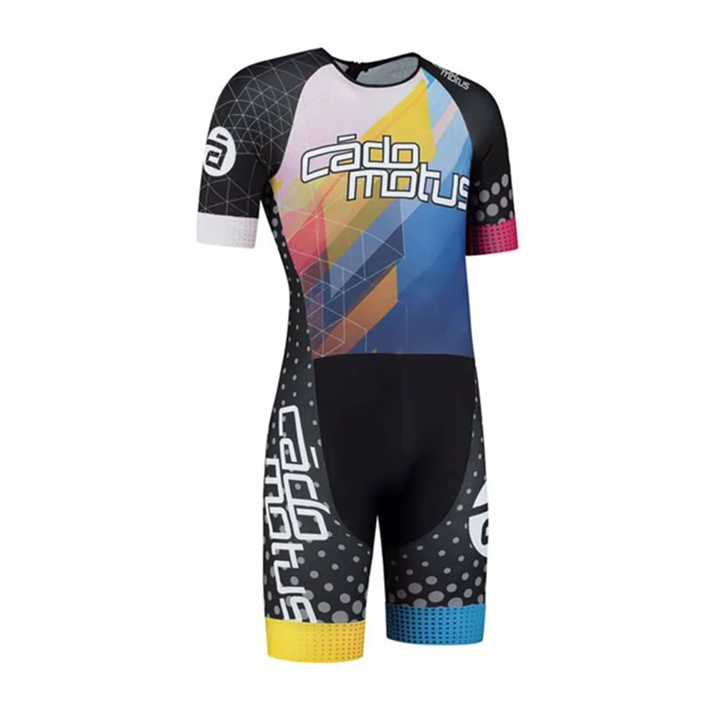 

Triathlon Skater suit men bodysuit jersey skinsuit speed Inline Roller Skate ride speeds Skating jumpsuit Run culotte No cushion