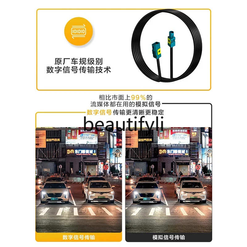 Suitable for 24 Prado streaming media rearview mirror new overbearing LC250 recorder high definition night vision modification
