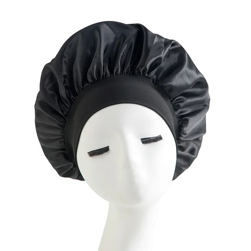 Shower Cap Hairdressing Hair Care Hat High Elasticity Monthly Shower Cap Female Nursing Satin Sleeping Cap 2