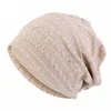 Winter Hats For Women Men Lace Rhinestone Breathable Turban Hat Windproof Warm Cap Female Beanie Hip Hop Bone Gorro Ponytail Hat 5