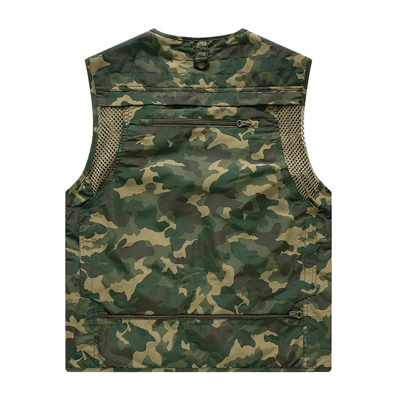 Outdoor Casual Fishing and Hunting Vest, 7XL Men Women Summer Mesh Breathable Multi-pockets Work Wear Waistcoat Plus Size, Fisherman Vest, Hunting Vest