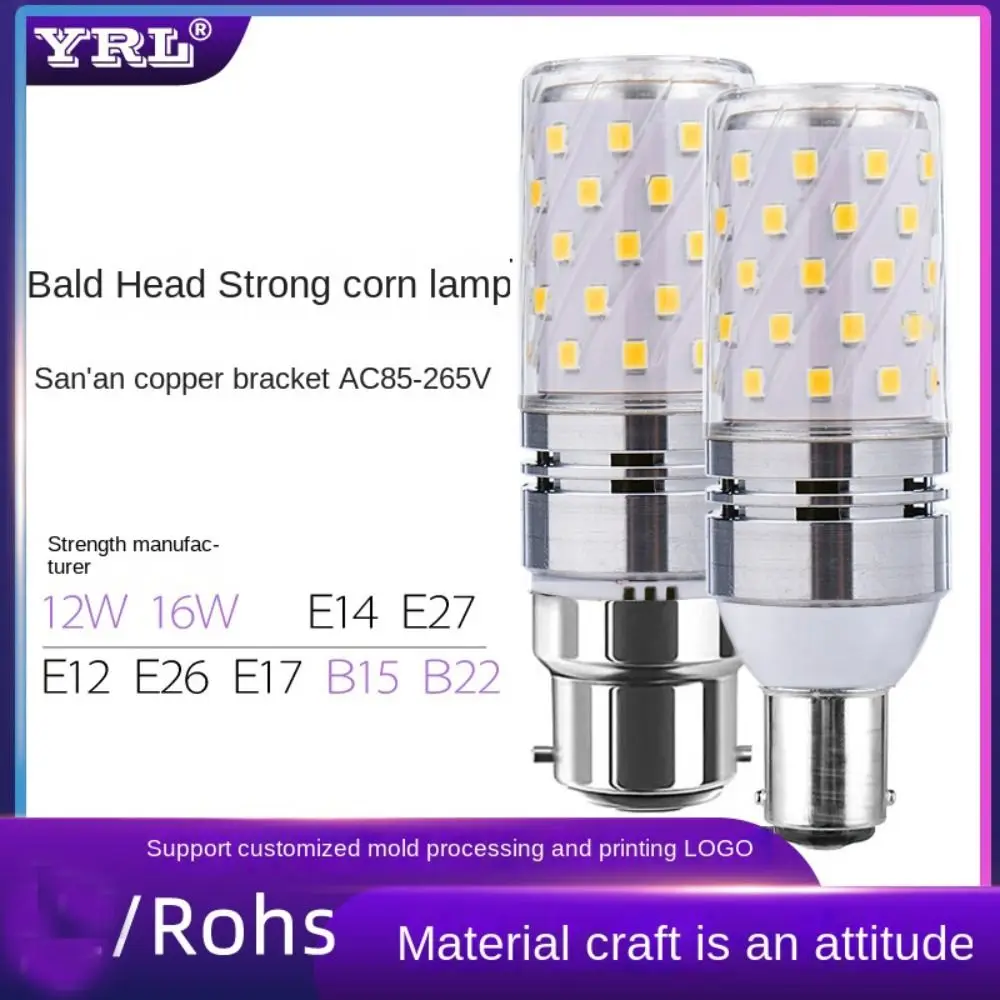 

LED Corn Bulb E14 E27 No Flicker white light Temperature 12W 16W Chandelier Candle LED Light For Home Decoration