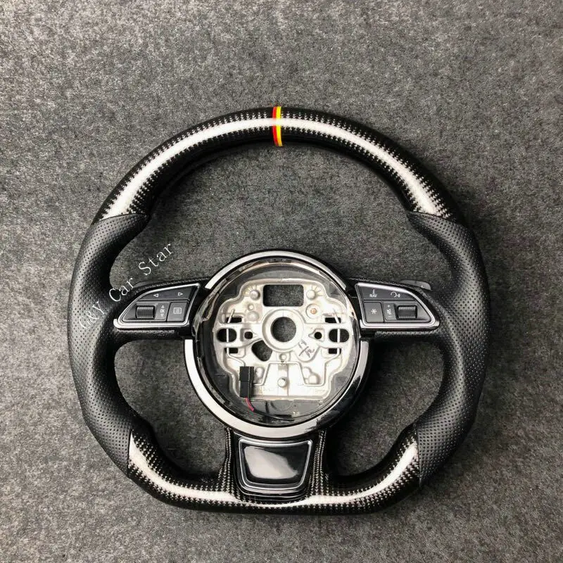 

100% Real Carbon Fiber Car Steering Wheel For Audi A1 A6 A7
