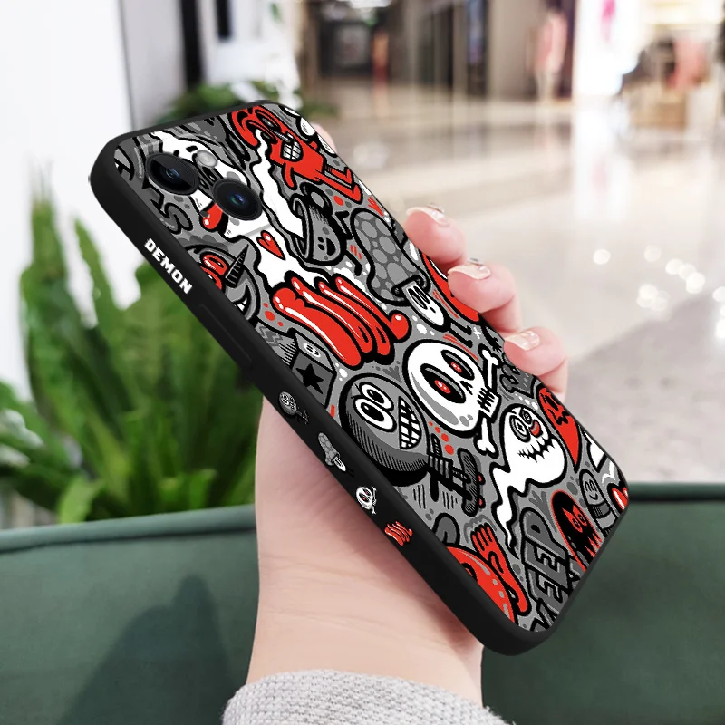Ghost Skull Silicone Phone Case Cover