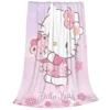 Cute Pink Hello Kitty Blanket Fleece Winter HelloKitty Portable Soft Throw Blankets for Home Travel Bedding Throws 3