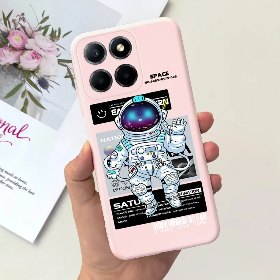 Cute Astronaut Soft Silicone Back Cover - Enhanced Protection