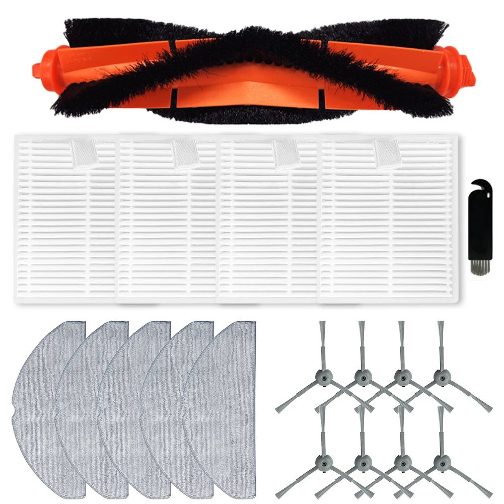

Convenient and Long Lasting Cleaning Solution Main Side Brush Filter Mop Cloth Kit for Lubluelu L20 Robot Vacuum Cleaner