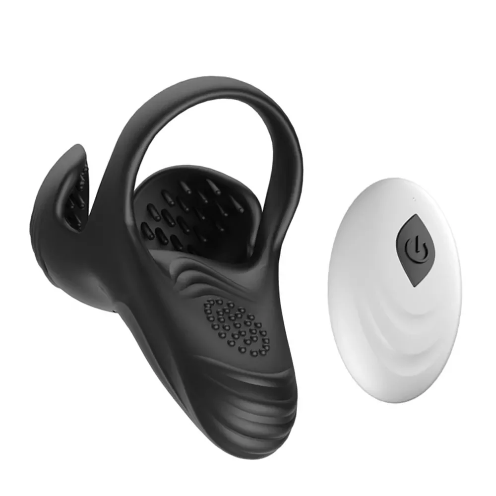 Vibrador testicle para homem pênis massageador anel vibrador ...