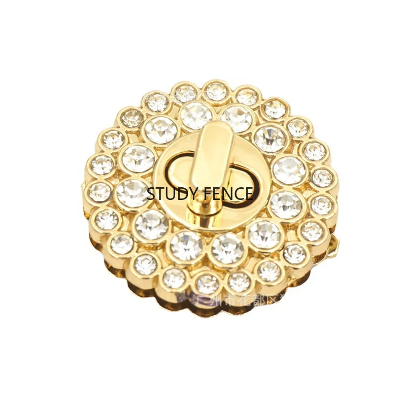 2pcs 금속 패키지 잠금 버클 원형 잠금 버클 패키지 트위스트 잠금 버클 가정용 하드웨어 액세서리 바느질 용품