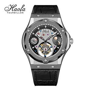 Image for Haofa Luxury Tourbillon Mechanical Men Watch Moonp 