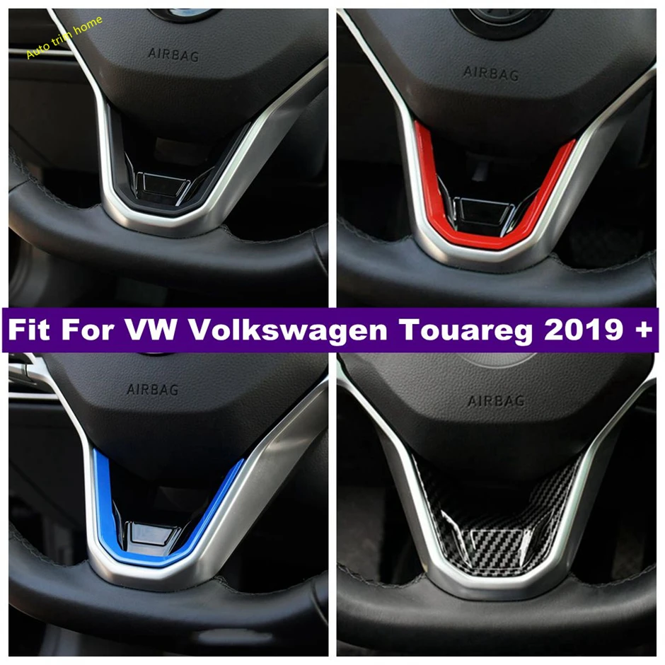

Fit For VW Volkswagen Touareg 2019 - 2022 ABS Steering Wheel Decoration Panel Cover Trim Interior Decoration Accessories