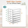 Makeup Drawer Storage Organizer with 24 Drawers, 4 Set Acrylic Office Desk Organization and Storage 2