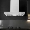 Tieasy 30 inch 900CFM Wall Mount Stainless Steel 3-speed Fan Stove Vent Range Hood YYT0675B 1