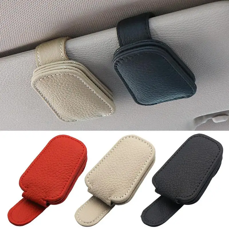 Car Sunglasses Holder Clip Universal Multifunctional Eyeglass Clip Card Ticket Holder Auto