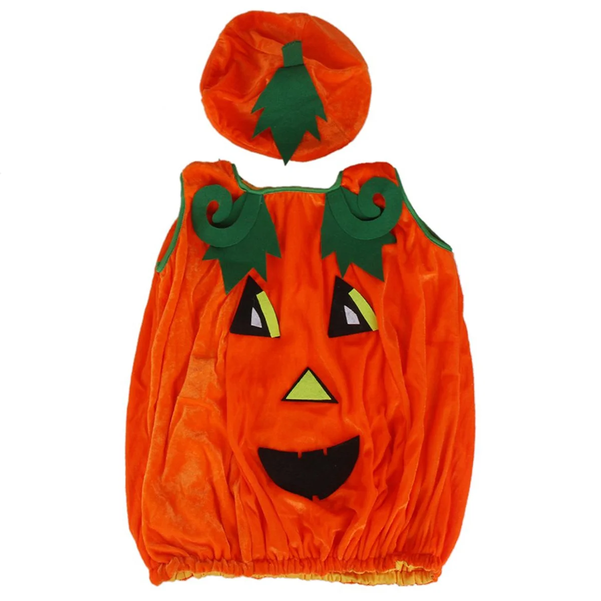 

Детский нарядный костюм Pumkin с шапкой, толстая Нетканая одежда с тыквой, платье для карнавала, фотореквизит