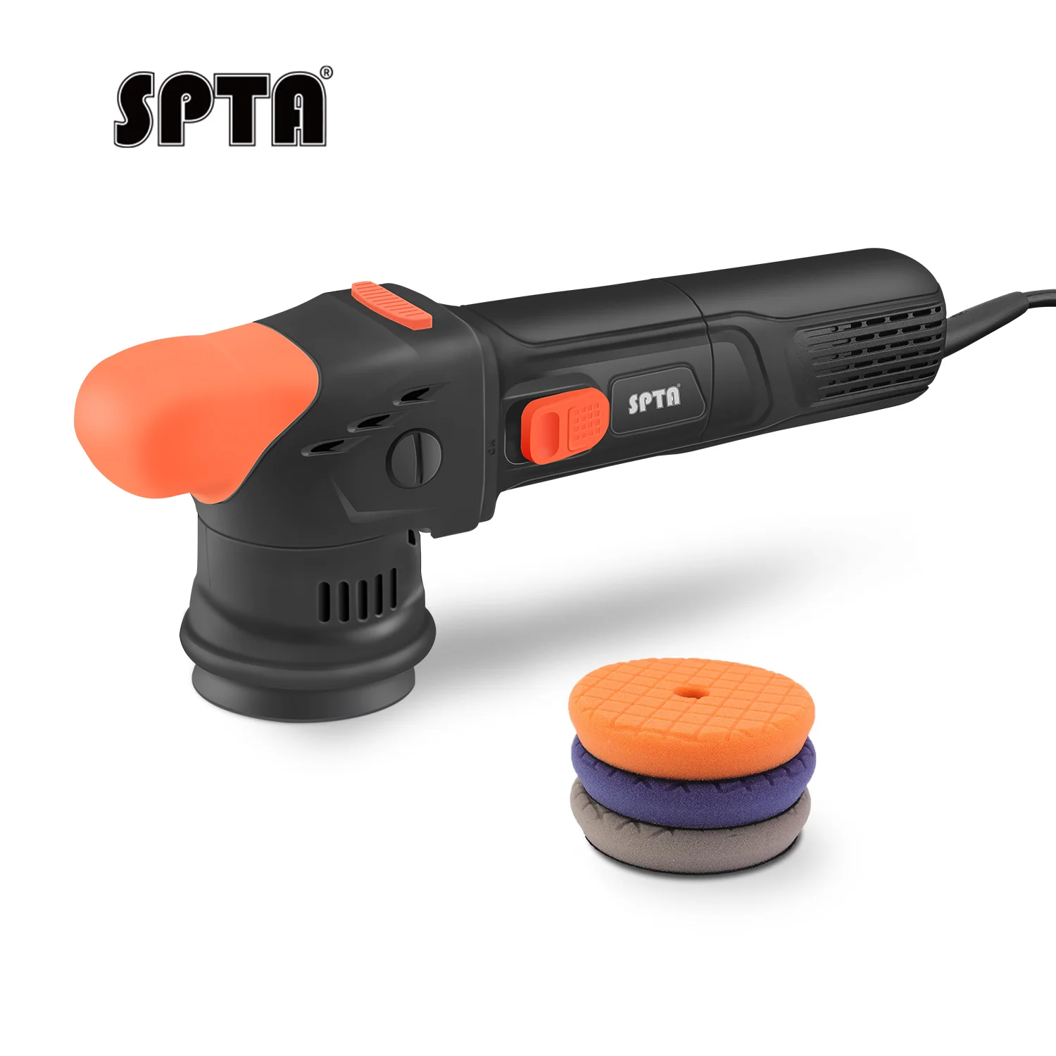 SPTA CP302 3" Forced Dual Action Polisher 6 Speed Adjustable Polishing Tool 8MM Orbit ing Machine For Car Detailing