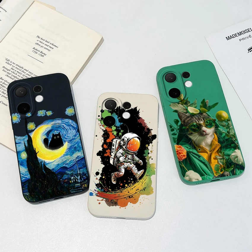 Beautiful Clouds Pattern Liquid Silicone Soft Back Phone Case - Anti-Slip Bumper