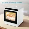 Mini Portable Dishwasher Countertop Compact Dishwashers, Tabletop Small Dishwasher with 5L Built-in Water Tank with 6 Modes 6