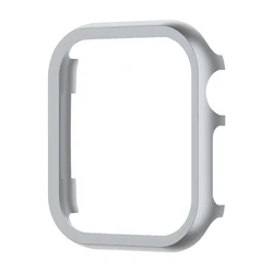 Premium Aluminum Alloy Protective Case for Apple Watch - Sleek and Durable Metal Cover (Gray)
