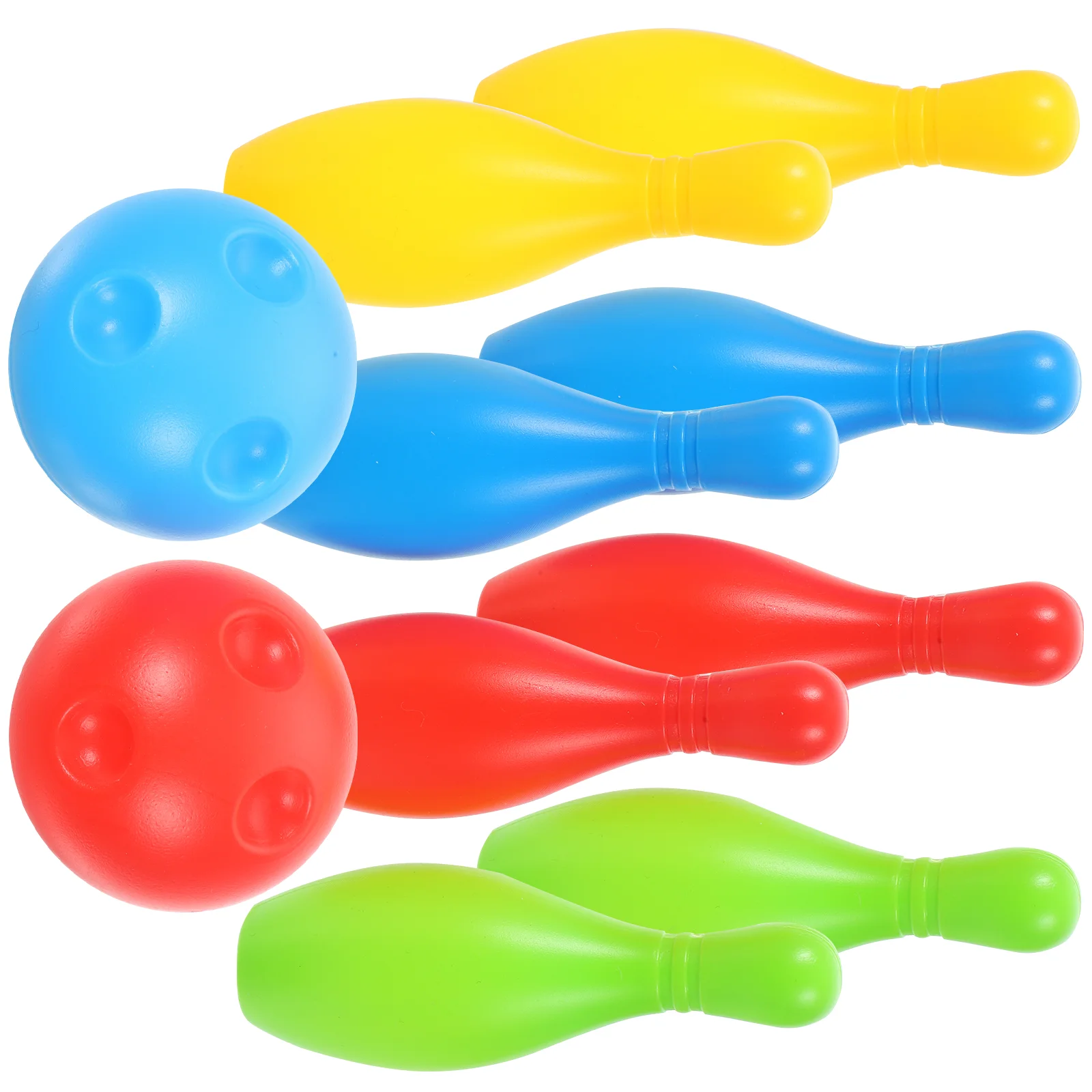 

Kids Bowling Set Includes 10 Classical Colorful and 2 Balls, Bowling Gifts, Early Education, Indoor& Outdoor Games, Great for