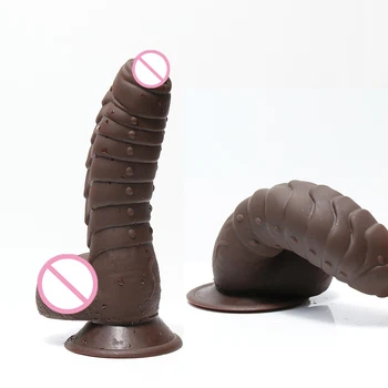 Thrust Dildo Color Dinosaur Scales Penis With Suction Cup Large Female Adult Sex Toys Real Huge Cock Strapon Big Dick Sexy Shop 3