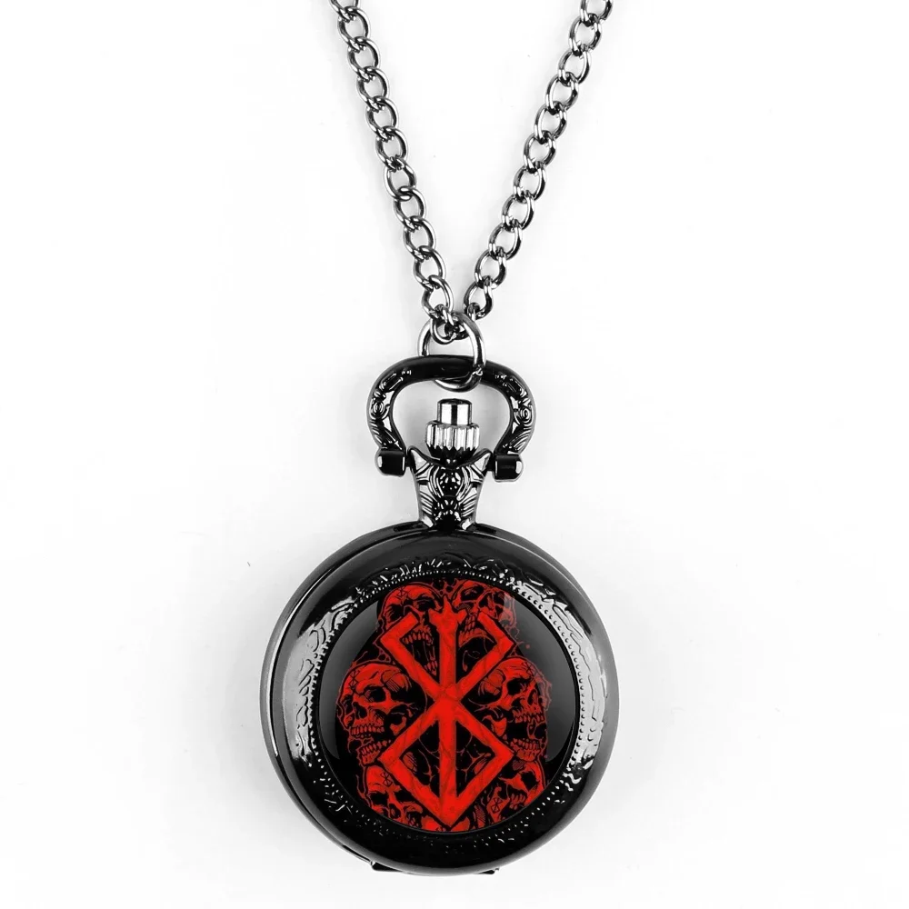 Creative design Glass Dome Quartz Pocket Watch with Chain Necklace Pendant Gift for Male Men Vintage Clock Retro Accessory