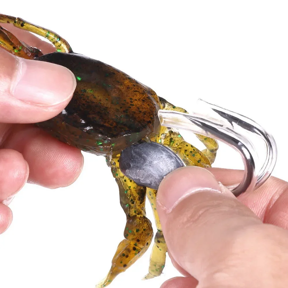 Bionic Crab Fishing Lures 8cm/10cmSimulation Crab Silicone Soft Bait ...