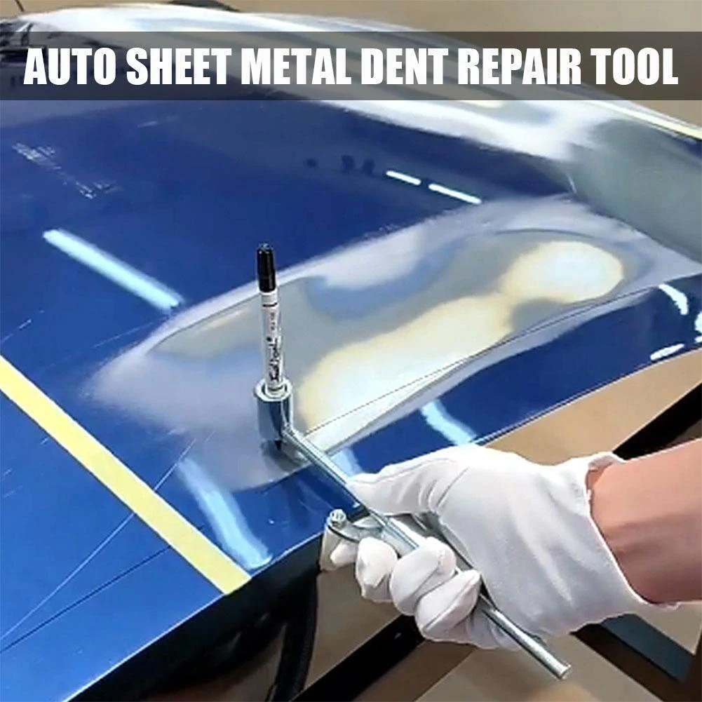 

Line Car Sheet Metal Dent Repair Tool Mark Scraper Wheel Mark Scraper Car Wheel Eyebrow Silver Metal Parallel Scriber