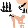 3PC Soft Anal Plug Silicone G Spot Butt Plug Stimulator Sex Toys for Womans Men Beads Anal Dilator Prostate Massager Dildo 18+ 1
