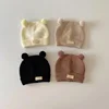 Korean Baby Knitted Hat Cute Winter Warm Double Ball Newborn Beanie 2-15 Months Boy Girl Infant Solid Color Woolen Skullies Cap 1