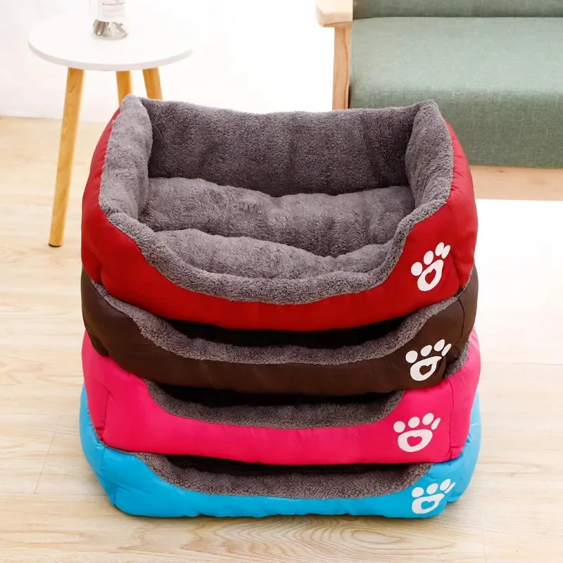 Pet Large Dog Bed Warm House Candy-colored Square Nest Pet Kennel For Small Medium Large Dogs Cat Puppy Plus Size Dog Baskets Pet Large Dog Bed Warm House Candy-colored Square Nest Pet Kennel For Small Medium Large Dogs Cat Puppy Plus Size Dog Baskets